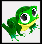 可爱卡通青蛙形象