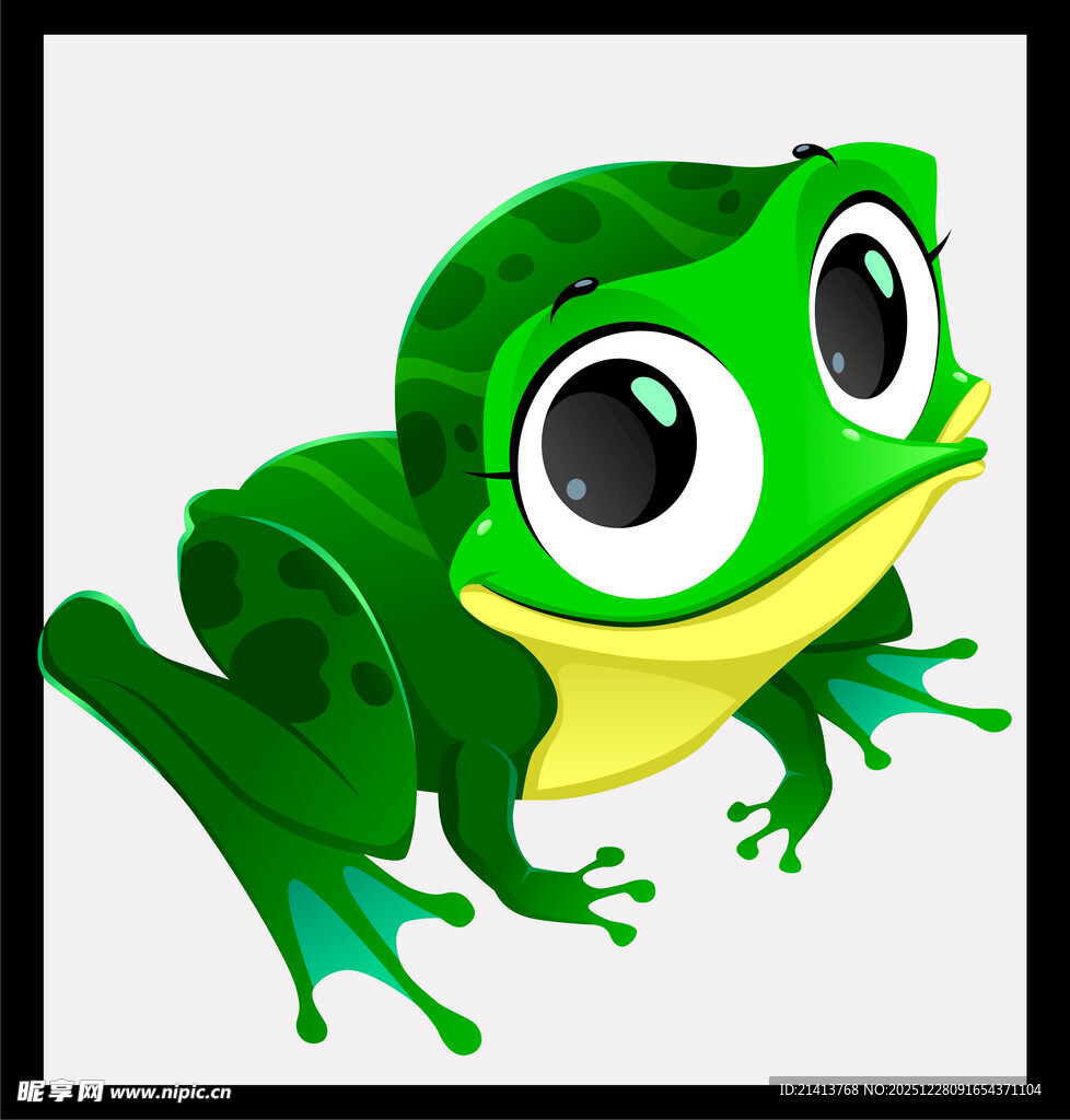 可爱卡通青蛙形象