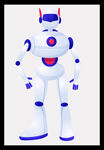 可爱白色机器人形象