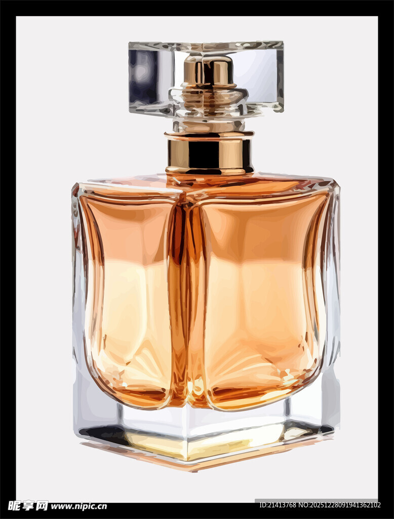 精致方形香水瓶