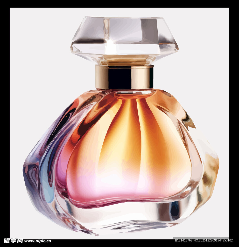 优雅香水瓶设计展示