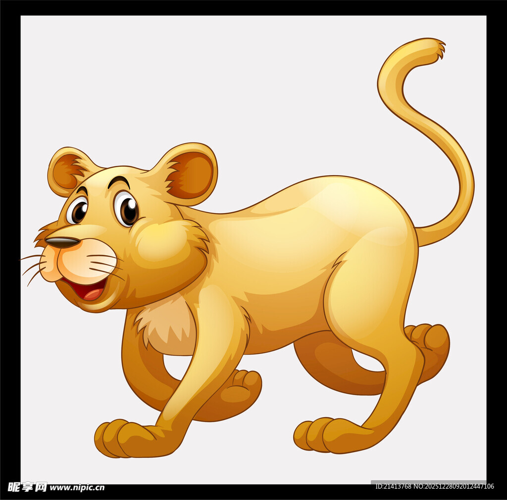 可爱卡通小狮子