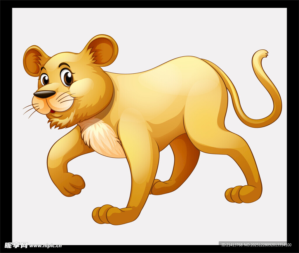 可爱卡通小狮子