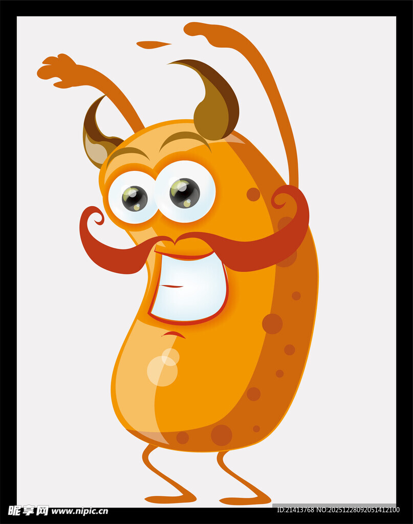 可爱卡通小怪兽形象