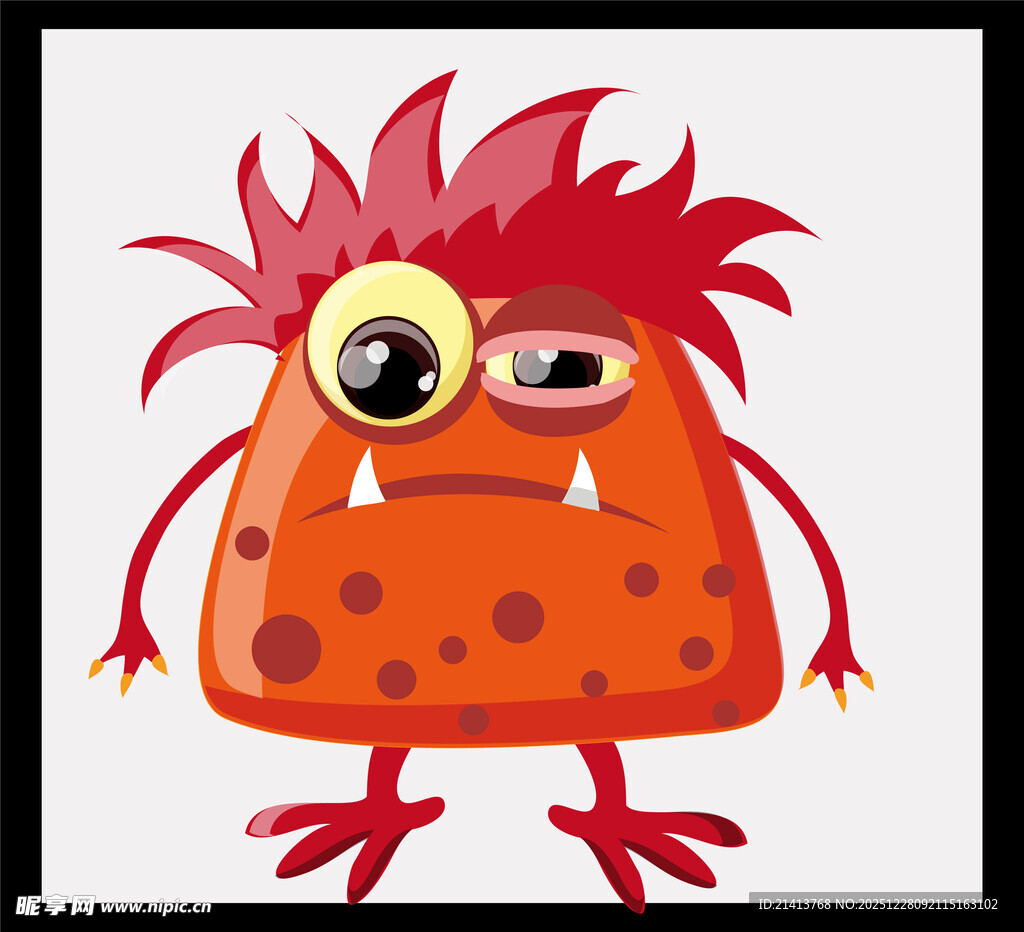 橙色独眼小怪兽