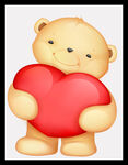 小熊抱爱心