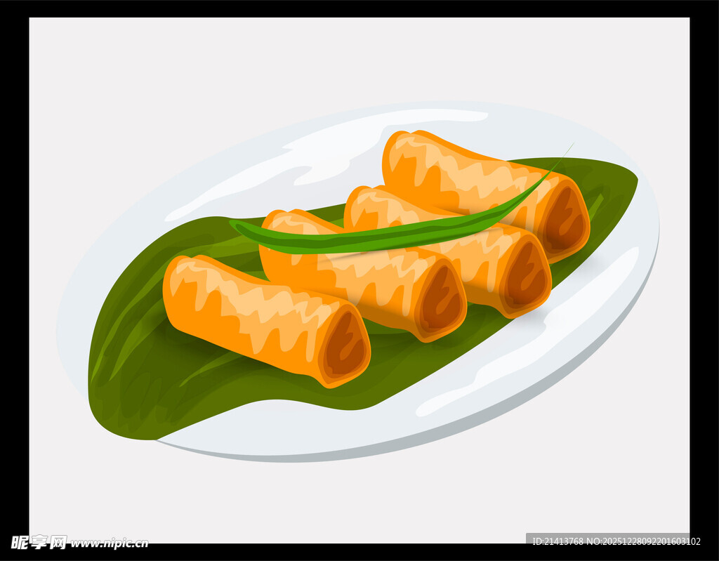 盘中美味春卷赏