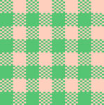 绿粉格子图案背景