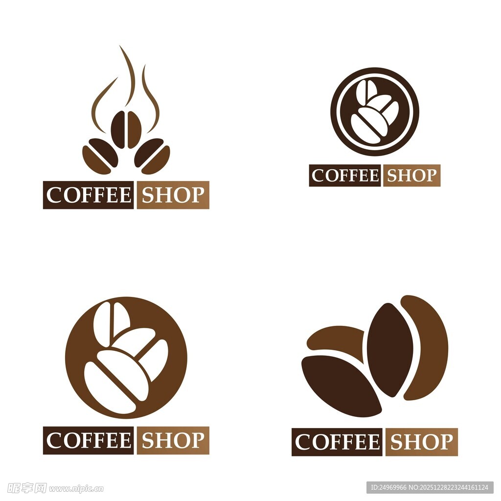 咖啡店铺创意标志设计