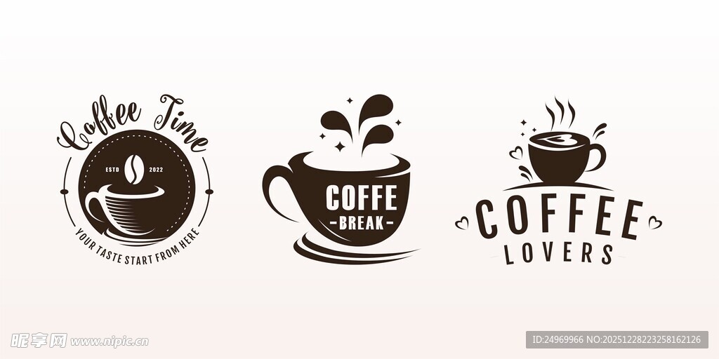 简约咖啡主题标志设计