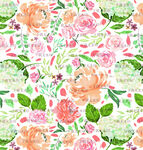 清新花卉图案背景