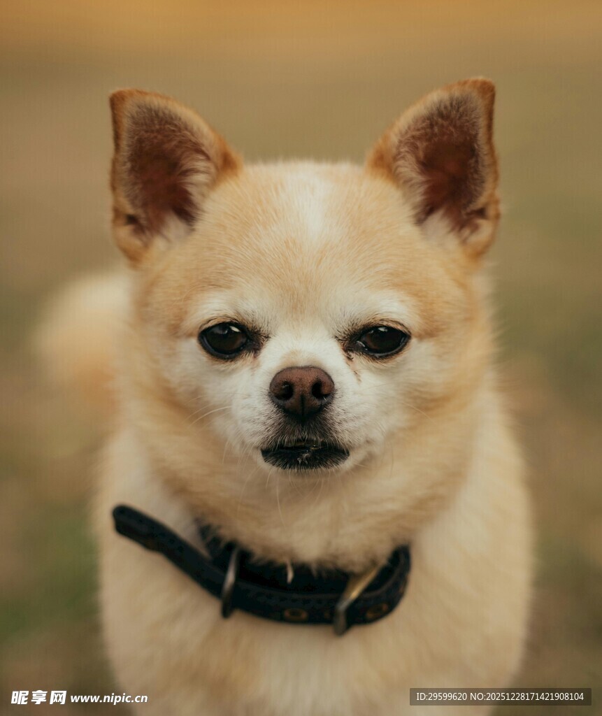 可爱吉娃娃犬特写