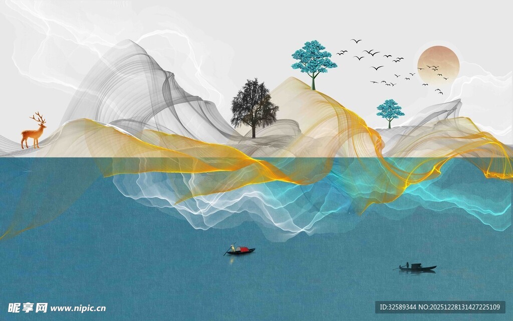 梦幻山水间的自然小景