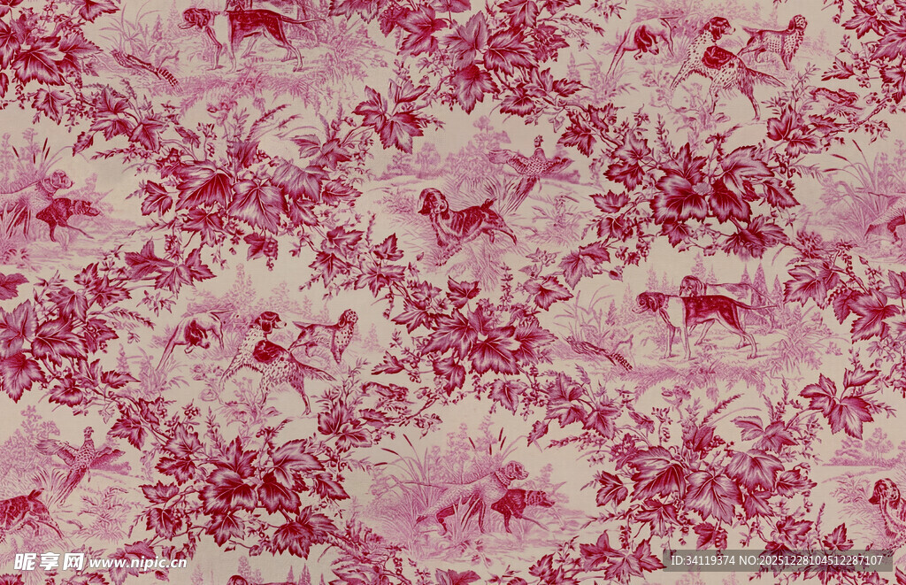 粉色花卉图案纹理背景