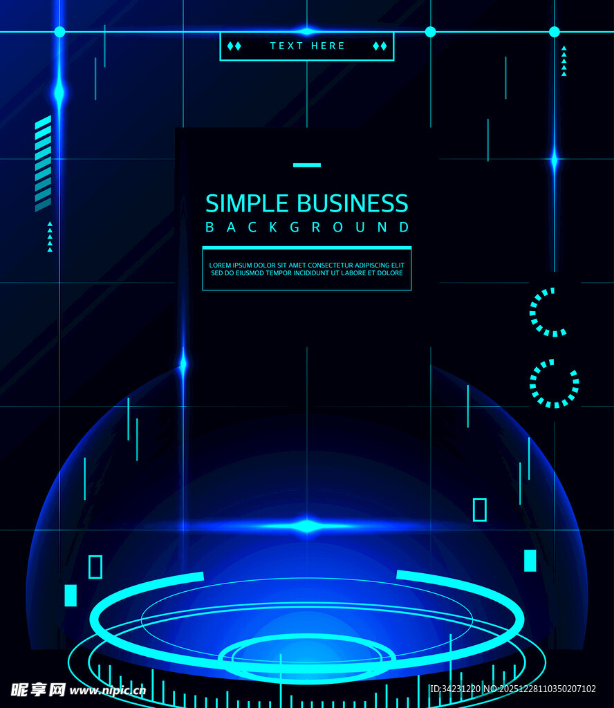 科技虚拟界面背景