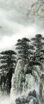 水墨山水风景图