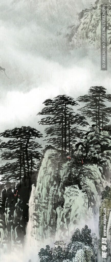 水墨山水风景图