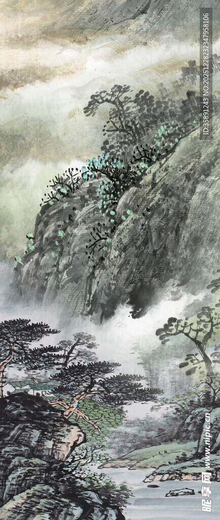 水墨山水间的自然景致