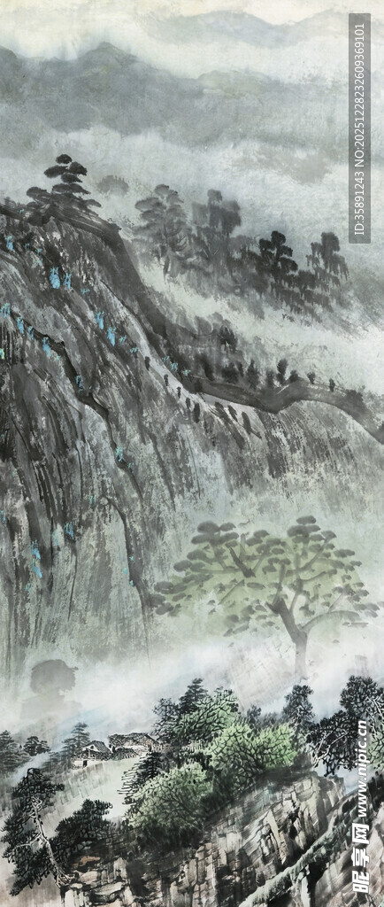 水墨山水间的壮丽景致