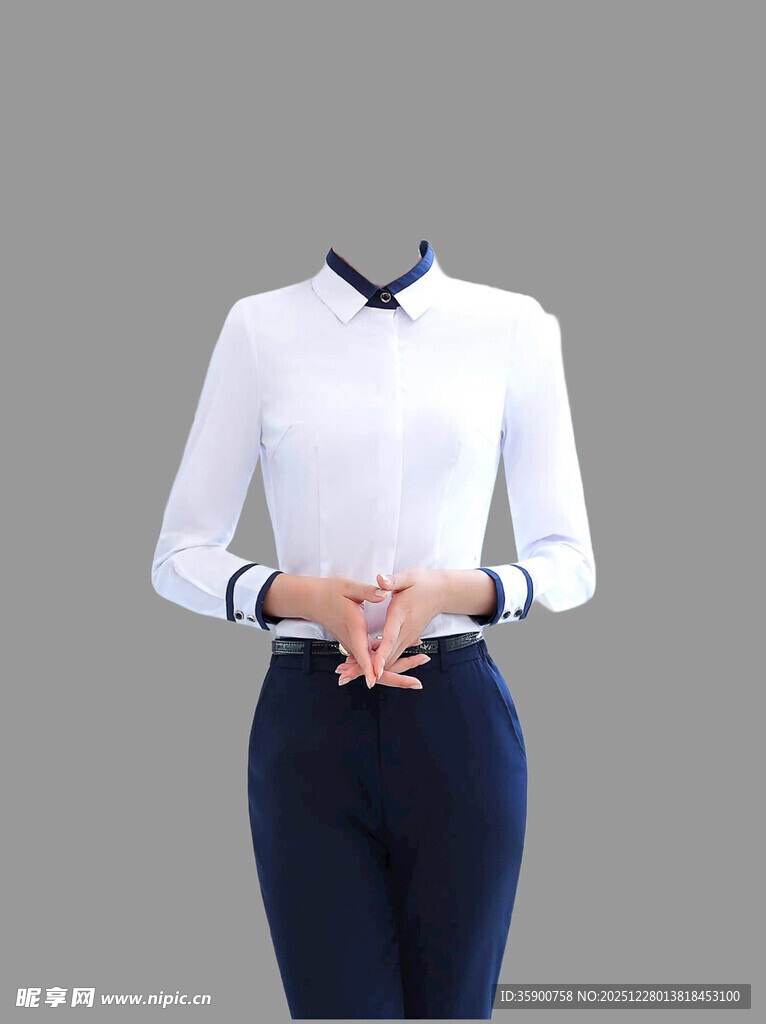 女士白领职业装上衣展示