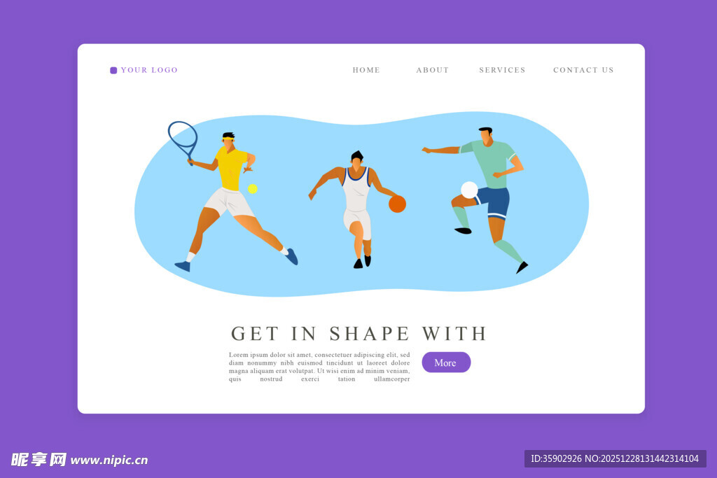 运动主题网页设计