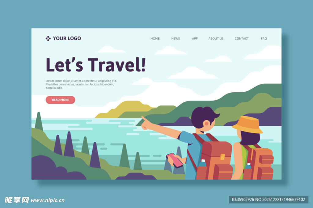旅行网页设计展示