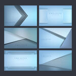 简约几何名片模板