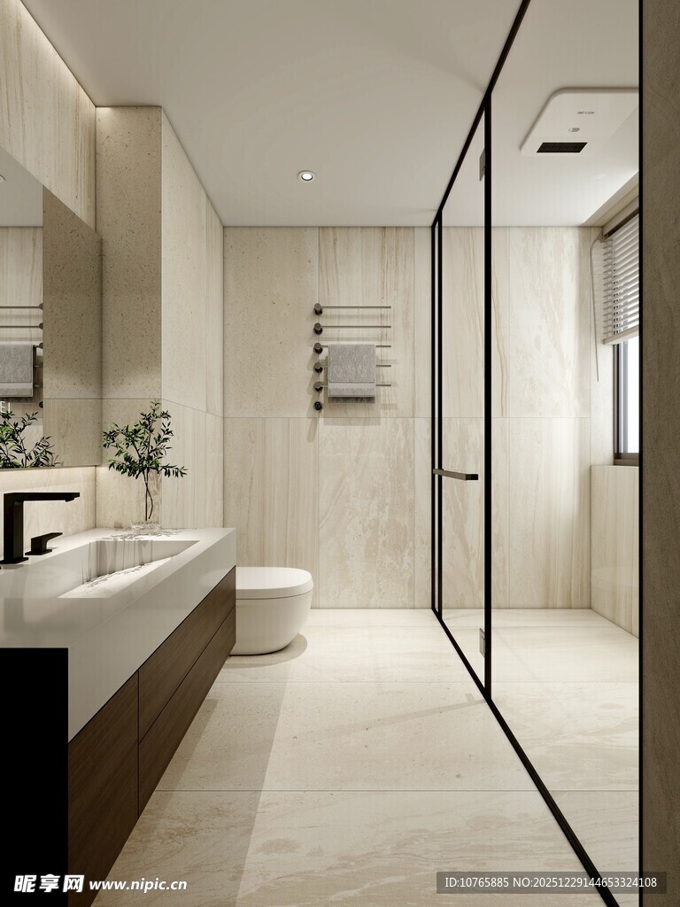 现代简约风格的卫浴空间