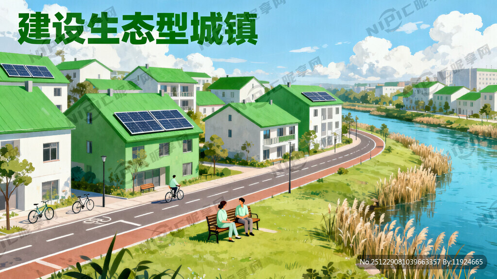 建设生态型城镇配图