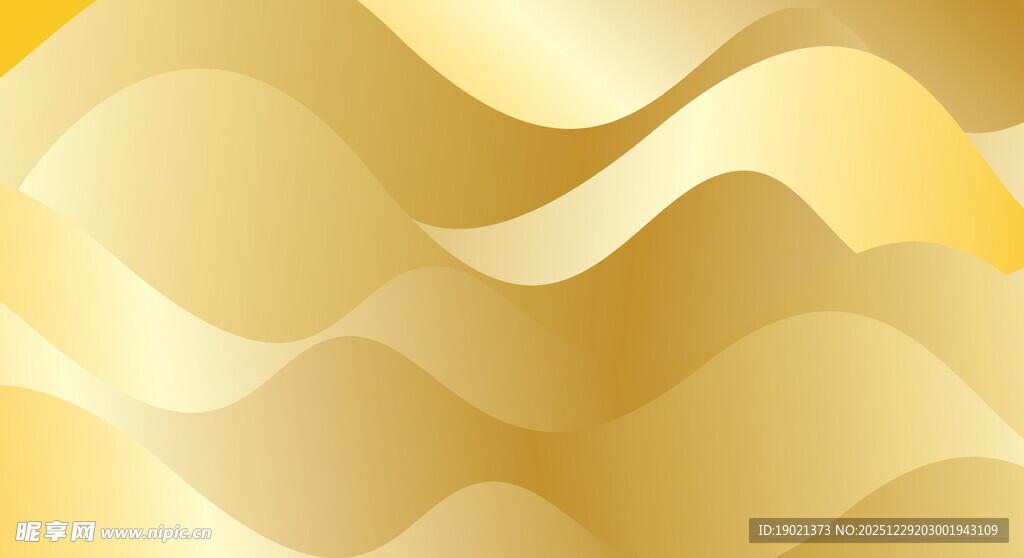 金色波浪背景