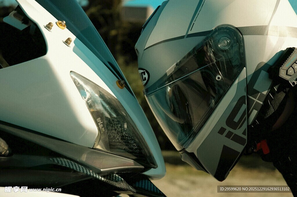 酷炫摩托车特写