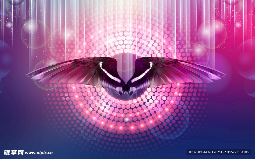 科幻风格神秘发光眼睛图案