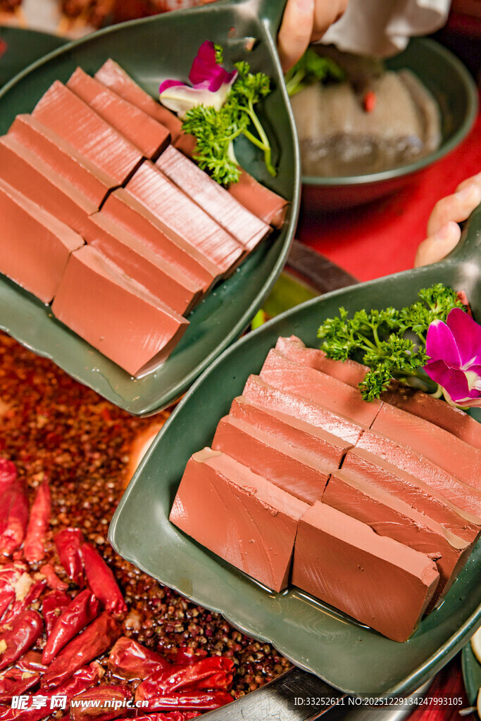 鲜嫩鸭血 火锅美味食材