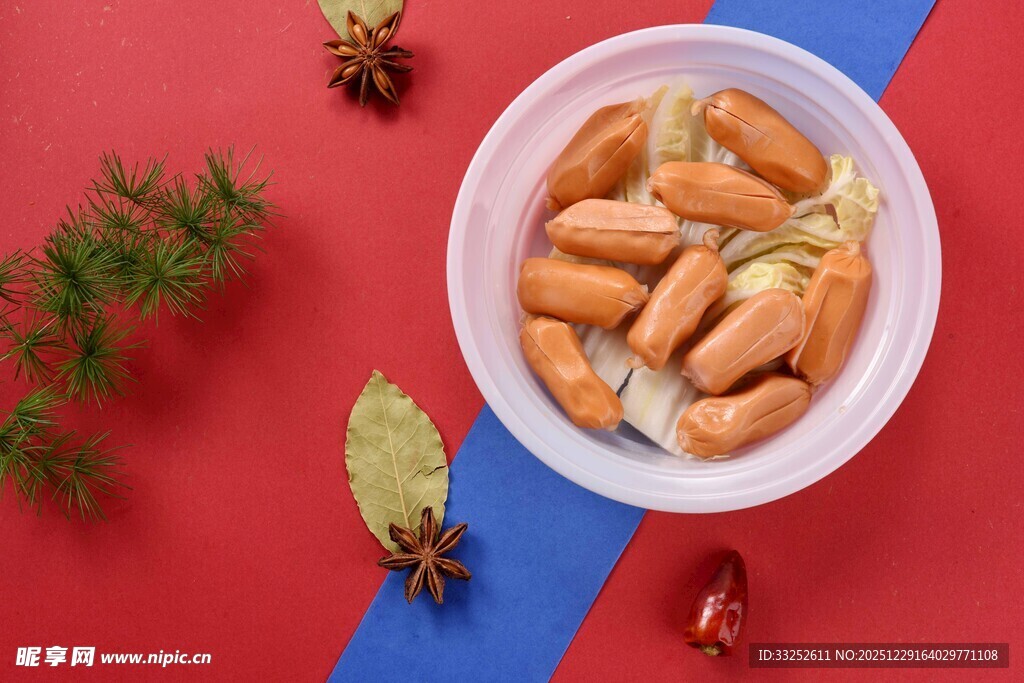 盘中美味小香肠