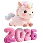 可爱3D毛绒感小马元素