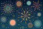 烟花图案