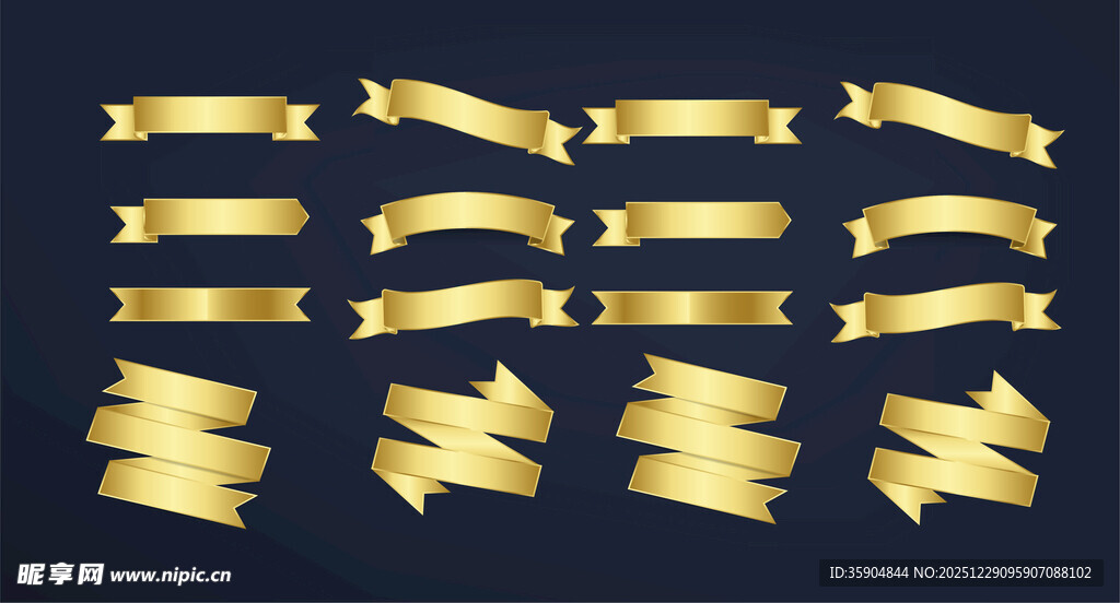 金色丝带