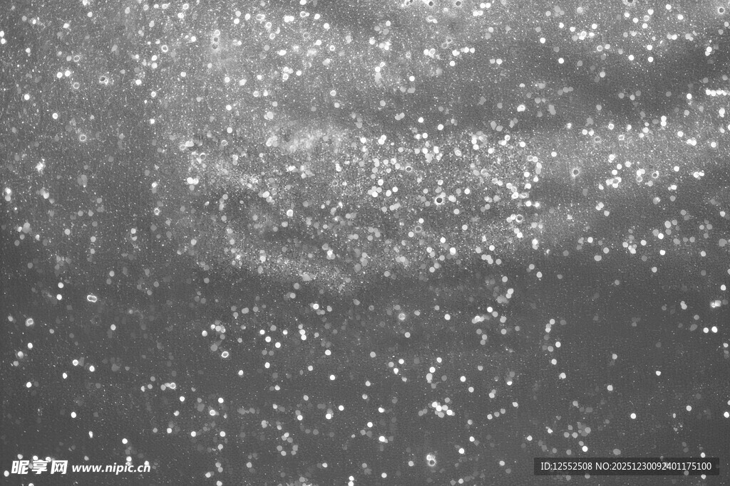 银白闪烁的梦幻粒子效果