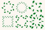 绿叶边框
