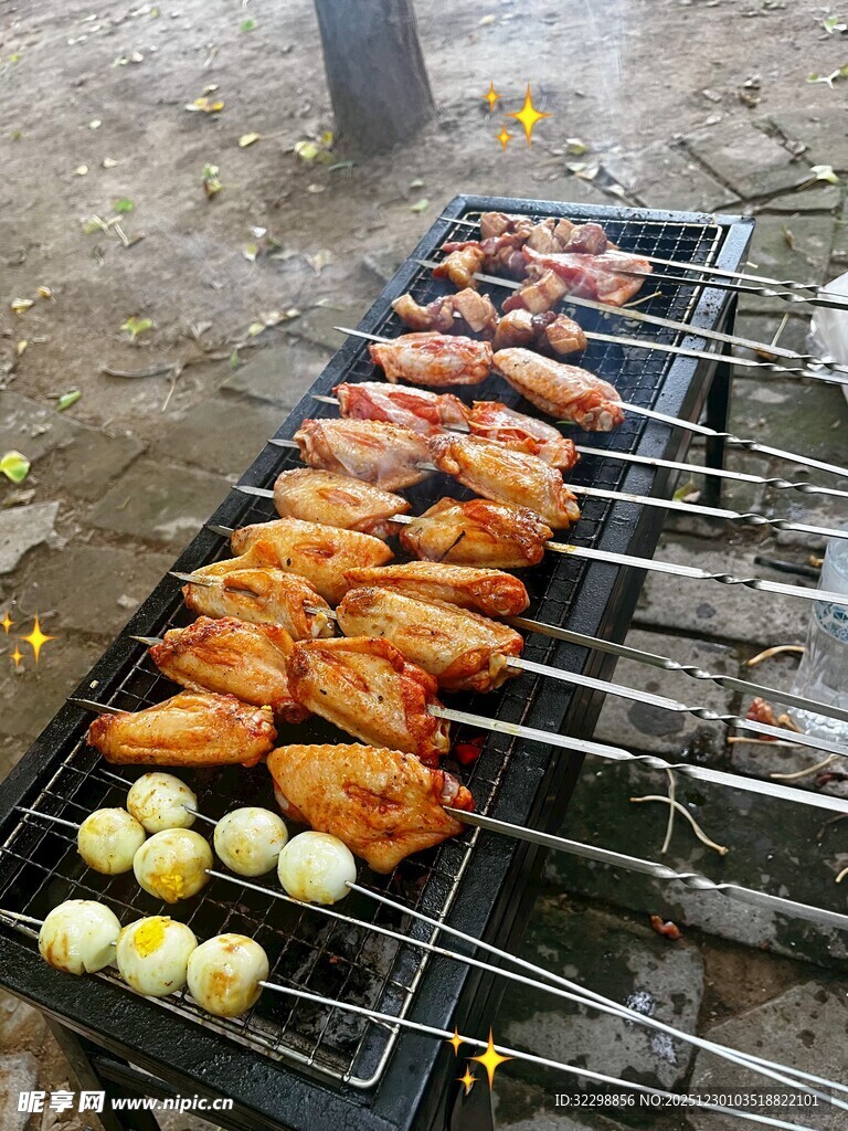 户外烧烤架烤肉