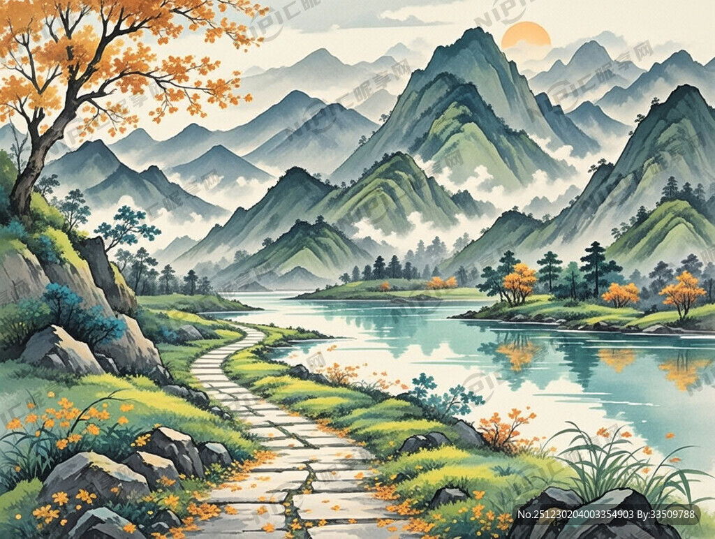 人生路 蜿蜒小路通往大山