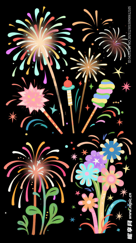 烟花图案