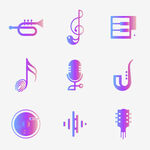 音乐元素图标