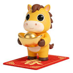 萌马摆件捧金元宝贺新春