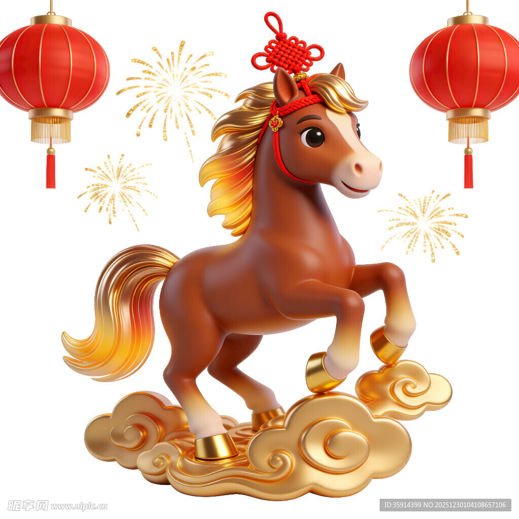 马年祥瑞金马贺岁迎新春