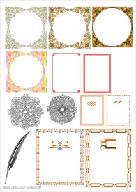 各种矢量外框花纹图