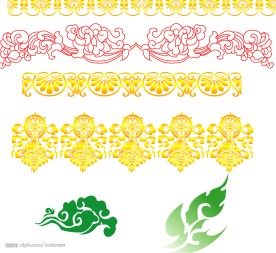 平面设计外包装类花边图