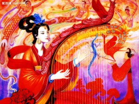 古典装饰画人物