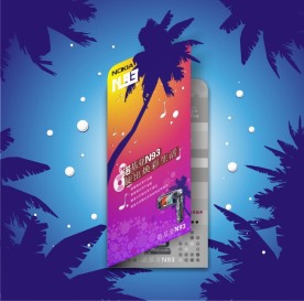 超精彩矢量手机DM单设计