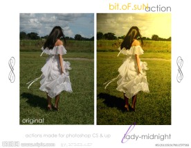 超漂亮影楼婚纱人物PS调色动作